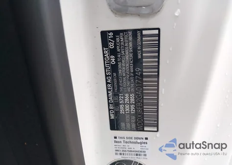 2016 Mercedes-Benz S 550 4Matic из США, поврежденный, VIN WDDXJ8FB2GA017749